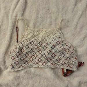 Free People Cream Lace Camisole